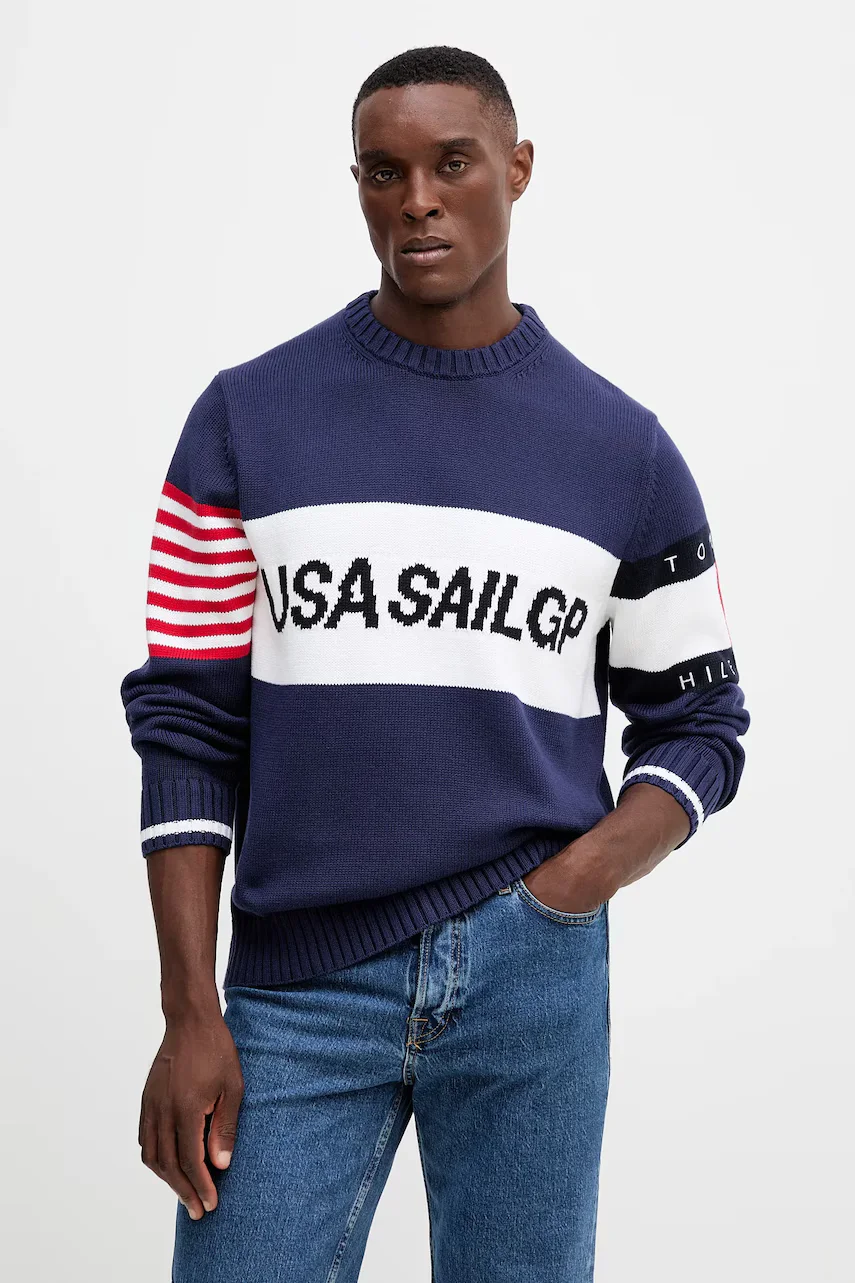 Tommy Hilfiger Памучен пуловер x SAIL GP