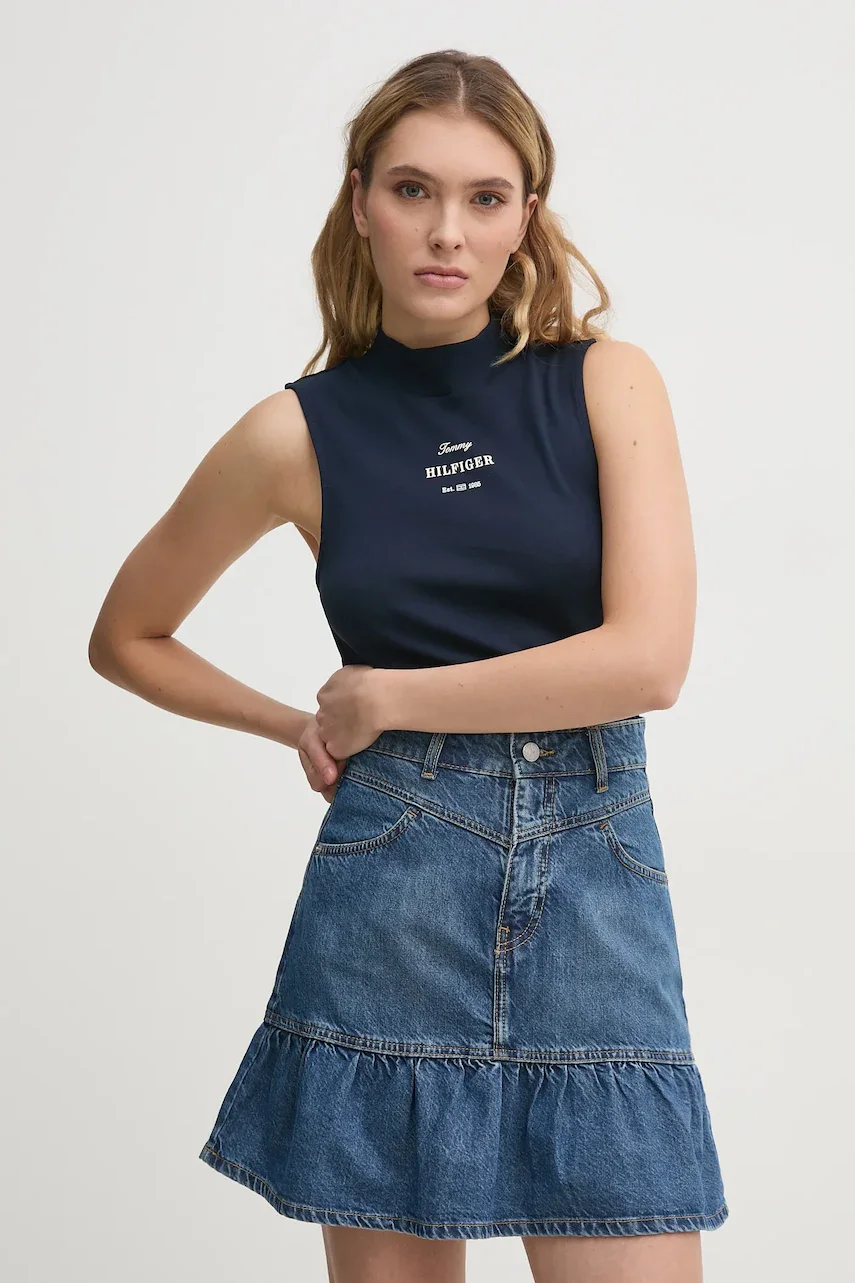 Tommy Hilfiger Памучен топ