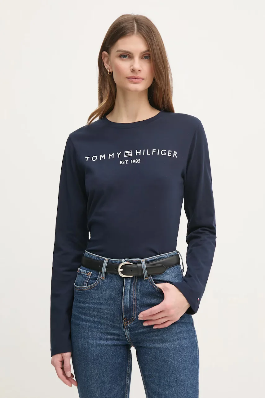 Tommy Hilfiger Памучна блуза с дълги ръкави