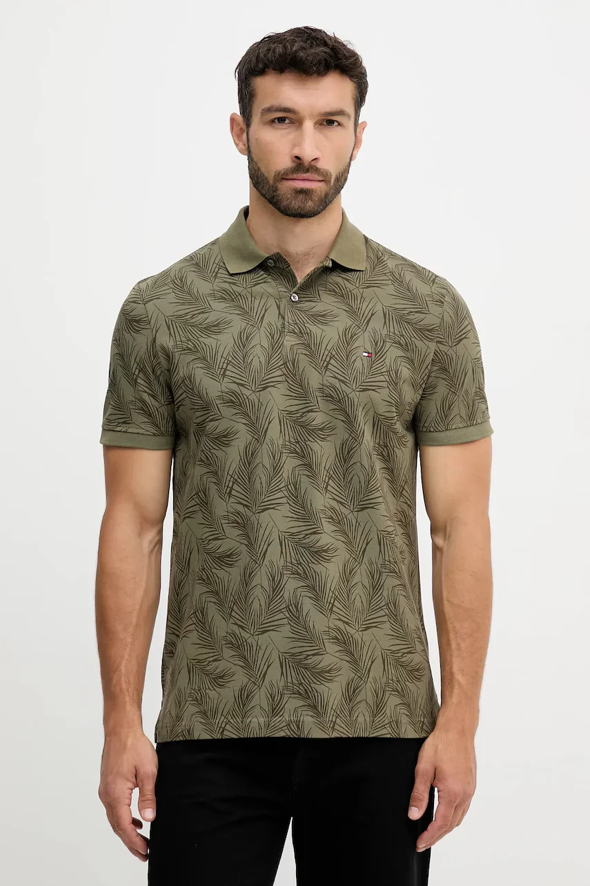 Tommy Hilfiger Памучна тениска с яка