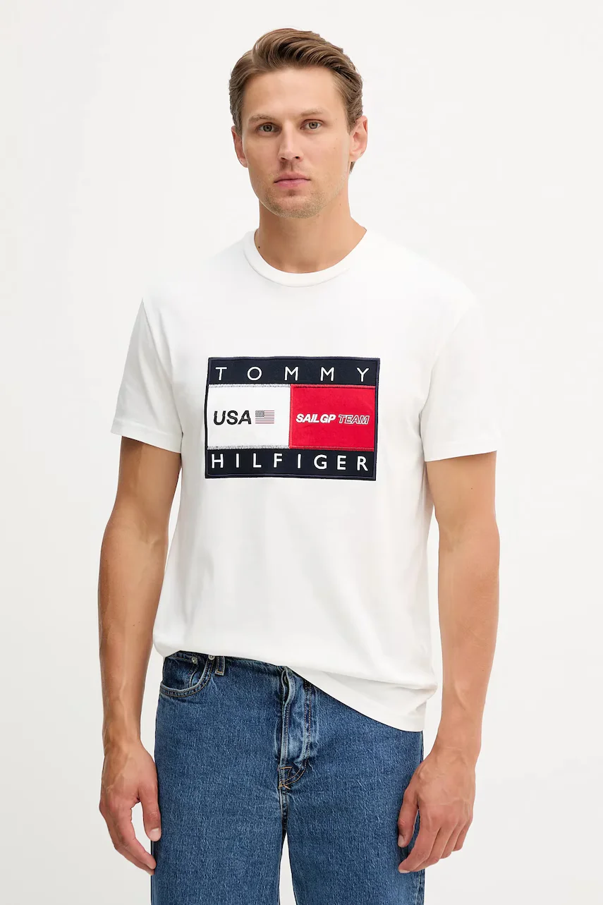 Tommy Hilfiger Памучна тениска x SAIL GP