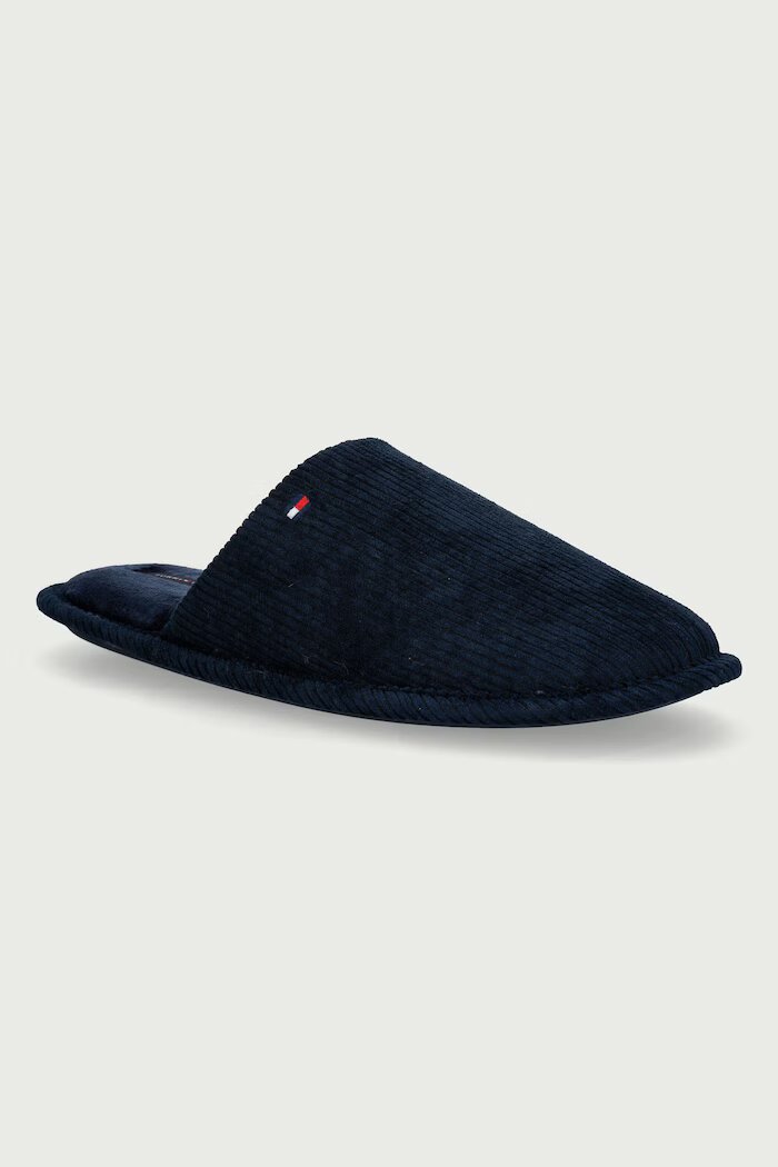 Tommy Hilfiger пантофи мъжки CORDUROY HOUSE SHOES тъмносини FM0FM06019