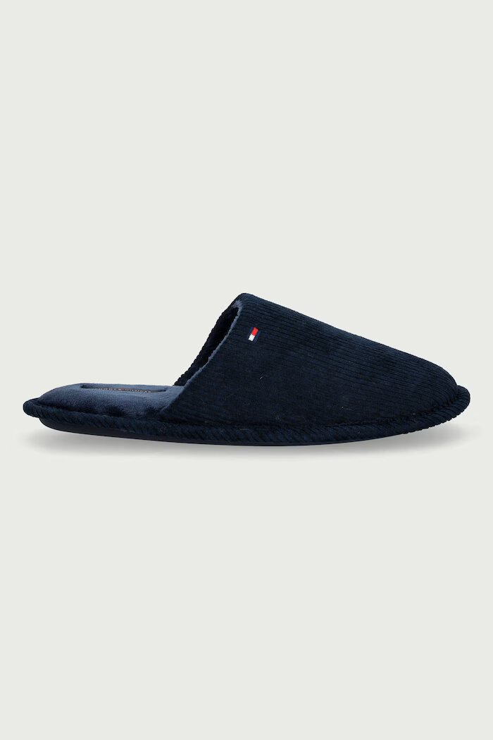 Tommy Hilfiger пантофи мъжки CORDUROY HOUSE SHOES тъмносини FM0FM06019