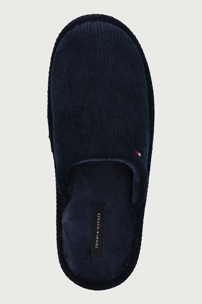 Tommy Hilfiger пантофи мъжки CORDUROY HOUSE SHOES тъмносини FM0FM06019