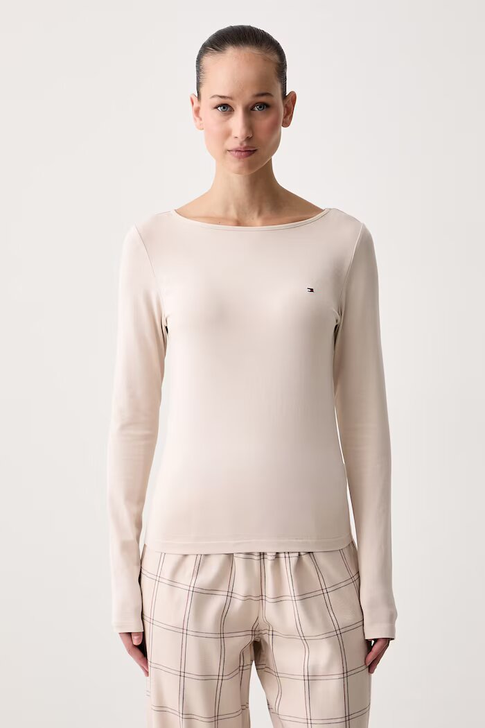 Tommy Hilfiger пижама от две части дамска бежова UW0UW06714