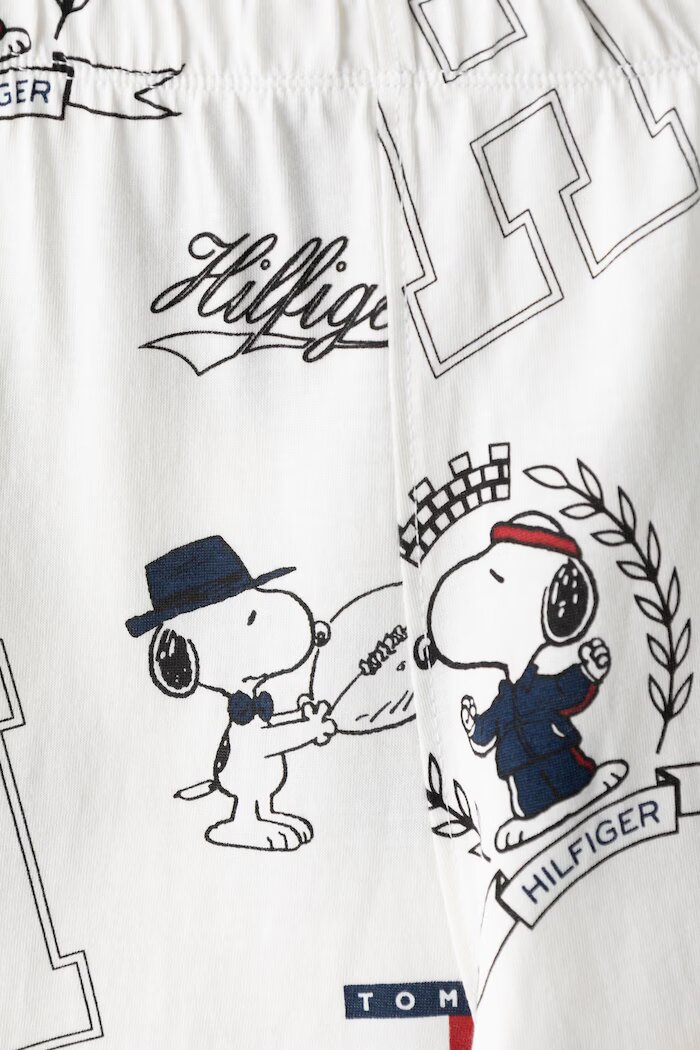 Tommy Hilfiger пижама от две части за деца от памук x Peanuts бяла UK0UK00103