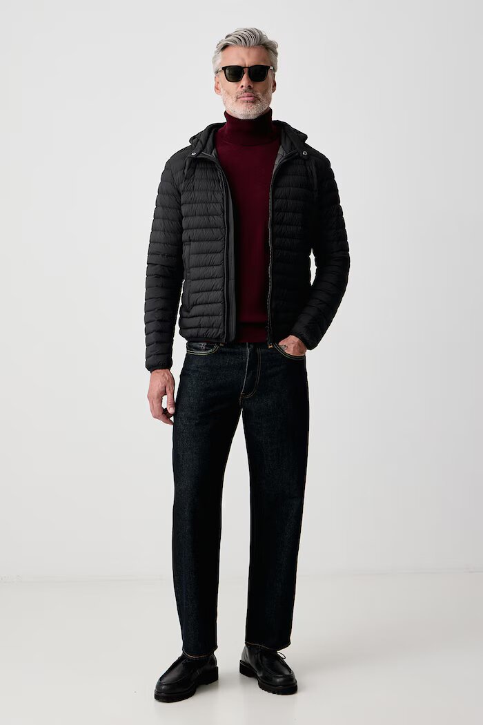 Tommy Hilfiger поло мъжко от вълна бордо MW0MW44700