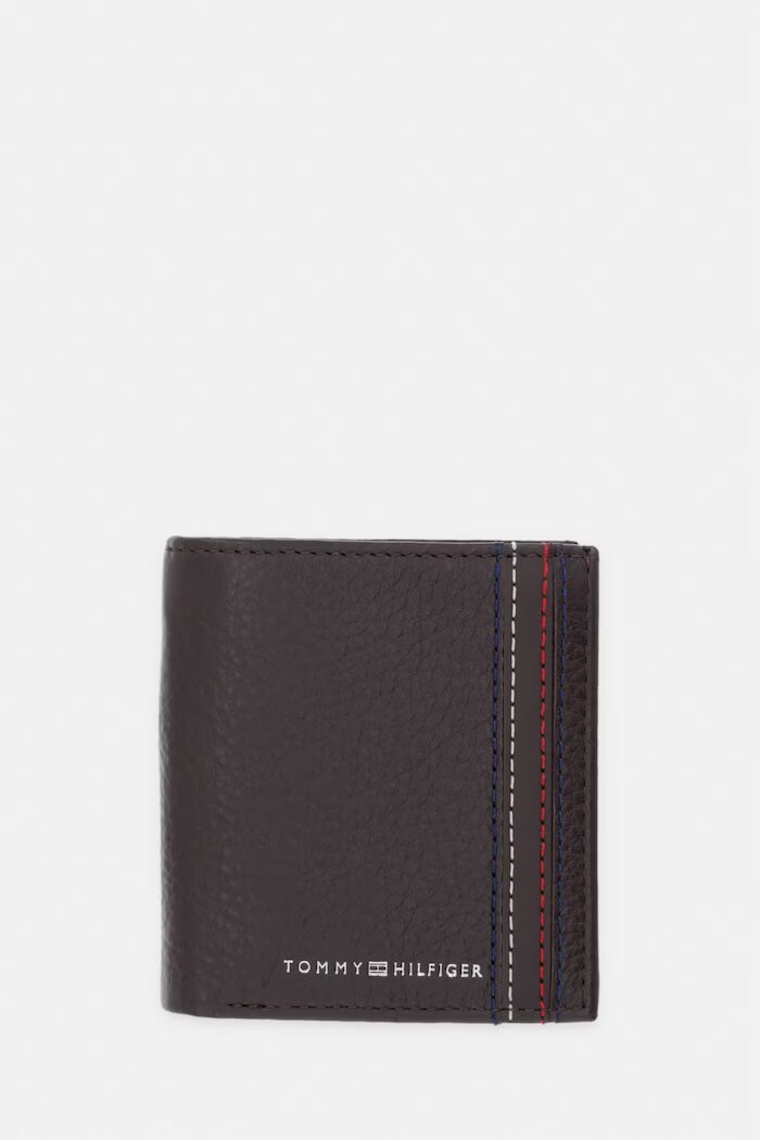 Tommy Hilfiger Портфейл мъжки от кожа кафяв AM0AM14230
