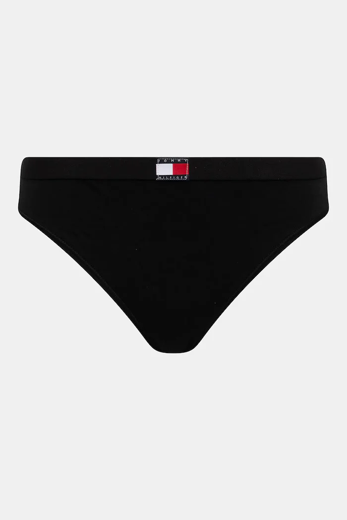 Tommy Hilfiger прашки дамски от памук с еластан 5 броя черни UW0UW05642