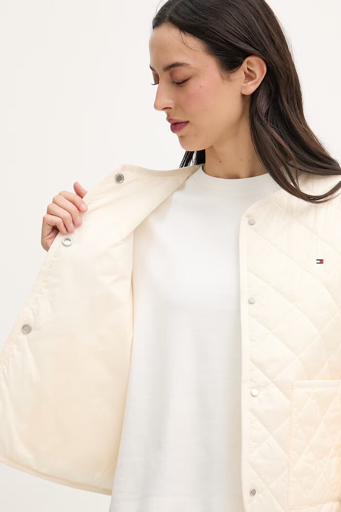 Tommy Hilfiger преходно яке дамско бежово WW0WW47290