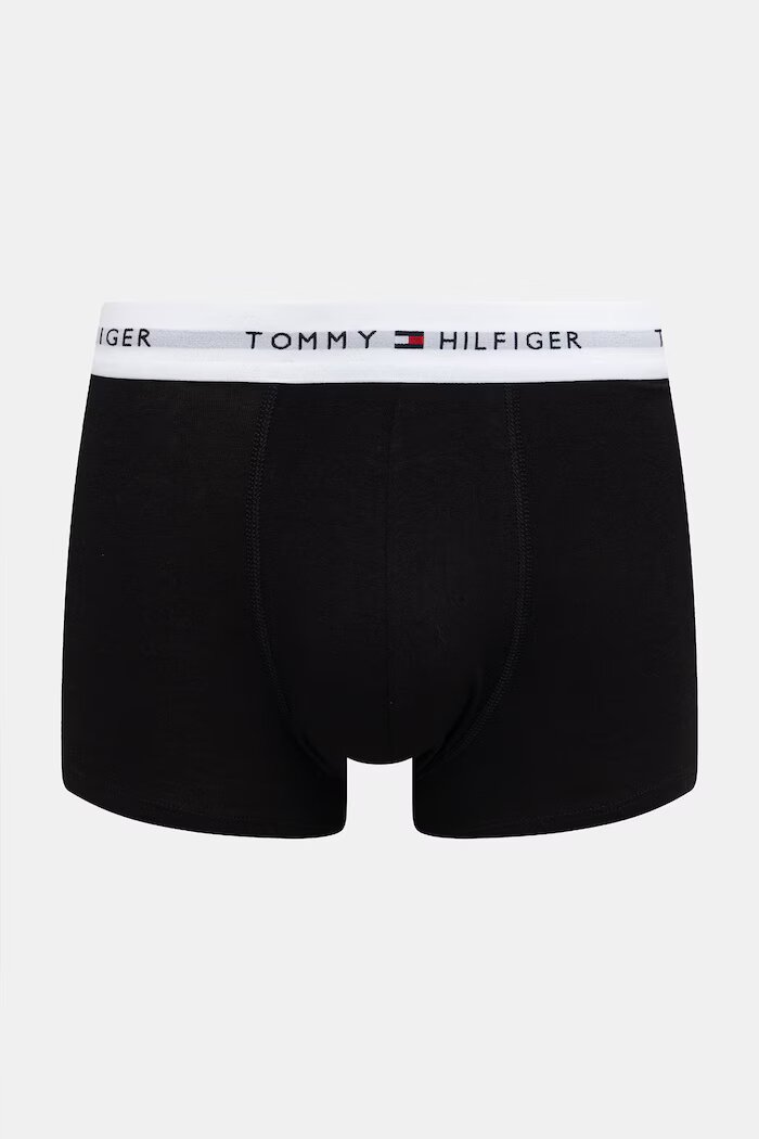 Tommy Hilfiger прилепнали боксерки мъжки от памук с еластан 3 броя черни UM0UM03891