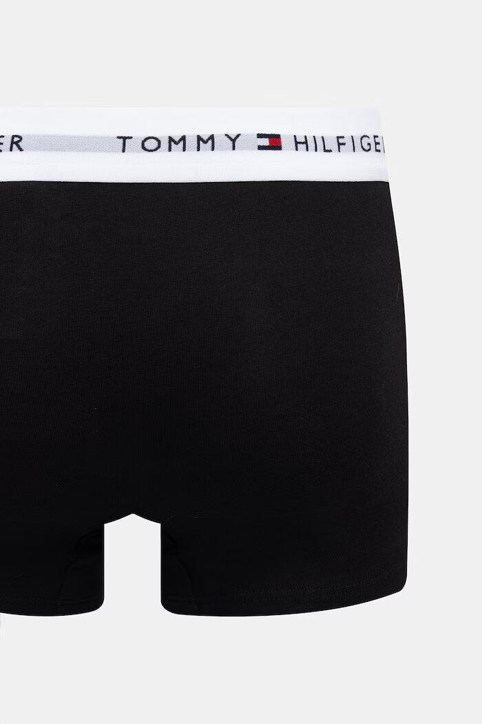 Tommy Hilfiger прилепнали боксерки мъжки от памук с еластан 3 броя черни UM0UM03891