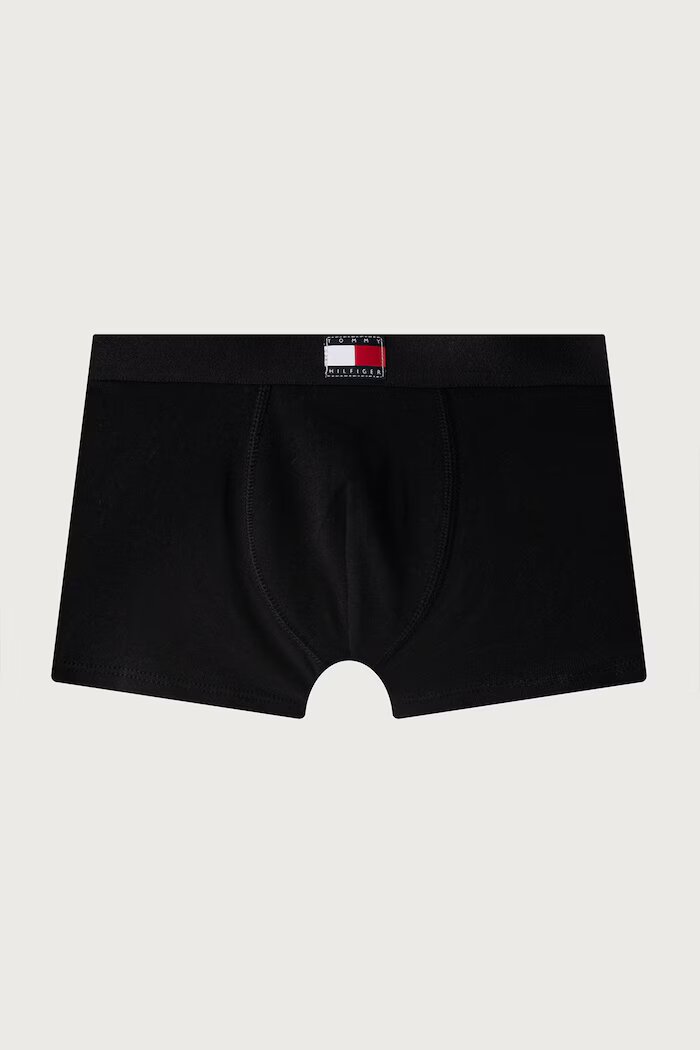 Tommy Hilfiger прилепнали боксерки за деца от памук с еластан 2 броя черни UB0UB00608