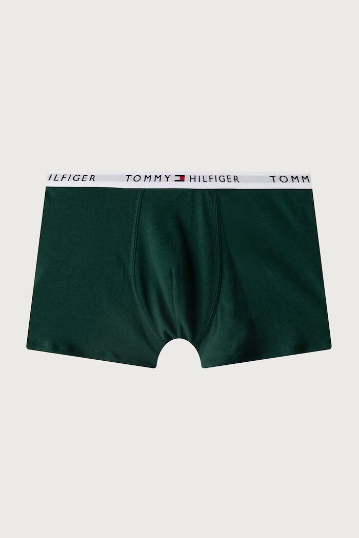 Tommy Hilfiger прилепнали боксерки за деца от памук с еластан 2 броя черни UB0UB00613