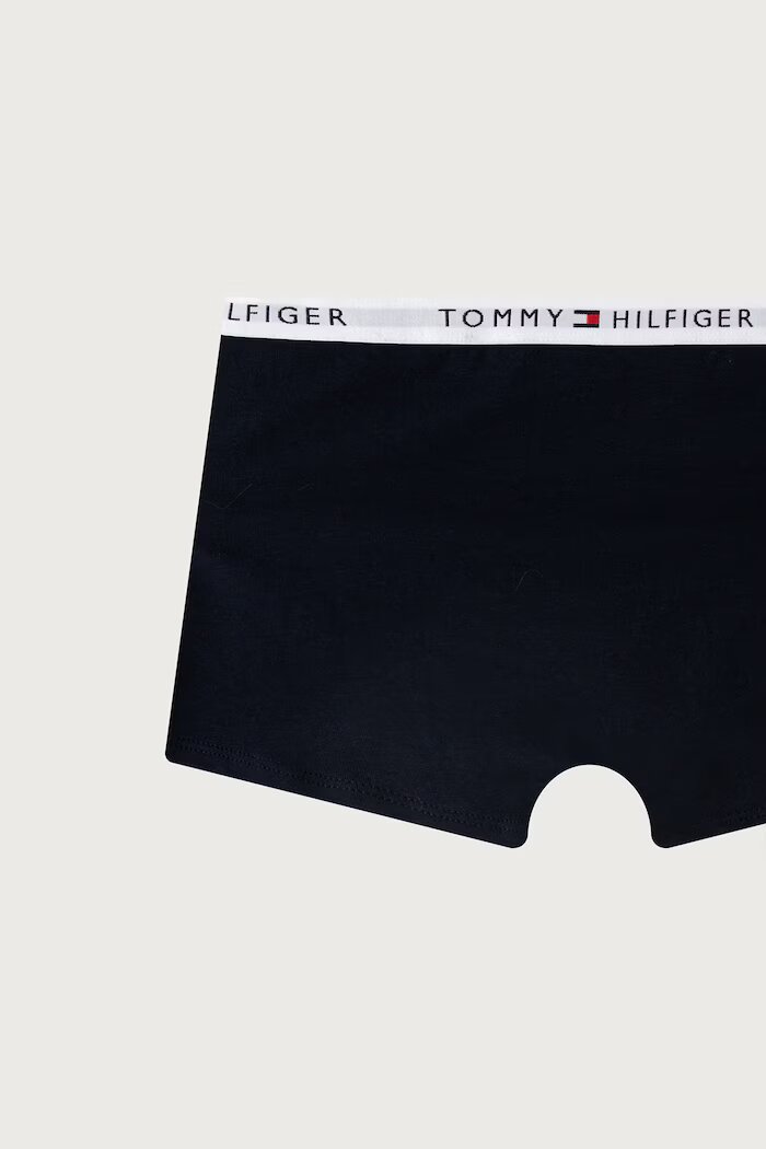 Tommy Hilfiger прилепнали боксерки за деца от памук с еластан 2 броя черни UB0UB00613