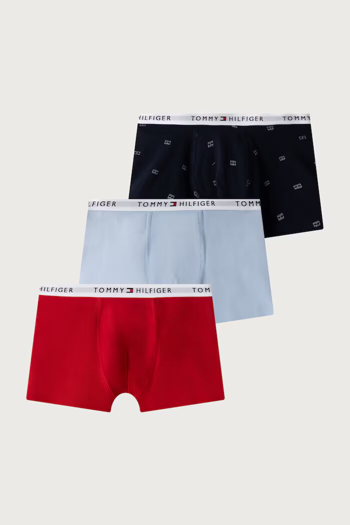 Tommy Hilfiger прилепнали боксерки за деца от памук с еластан 7 броя многоцветни UB0UB00552