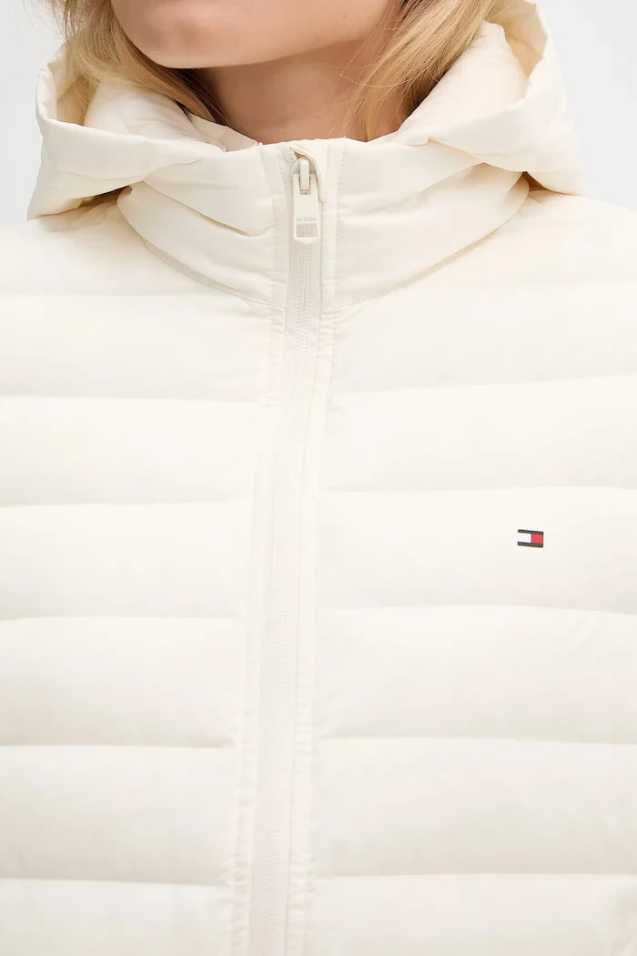 Tommy Hilfiger пухено яке дамско бежово WW0WW47753