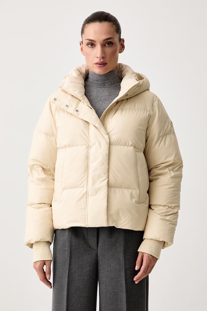Tommy Hilfiger пухено яке дамско бежово WW0WW51515