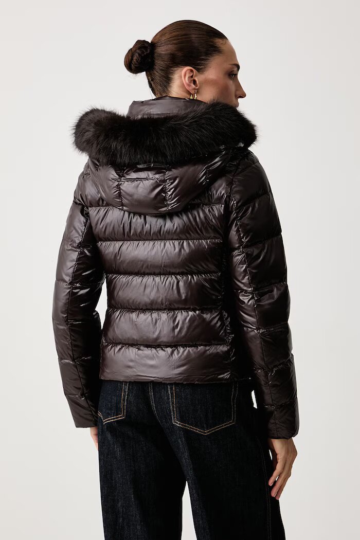 Tommy Hilfiger пухено яке дамско кафяво WW0WW51516