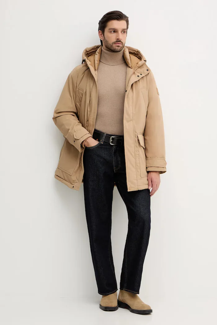 Tommy Hilfiger пухено яке мъжко бежово MW0MW40632