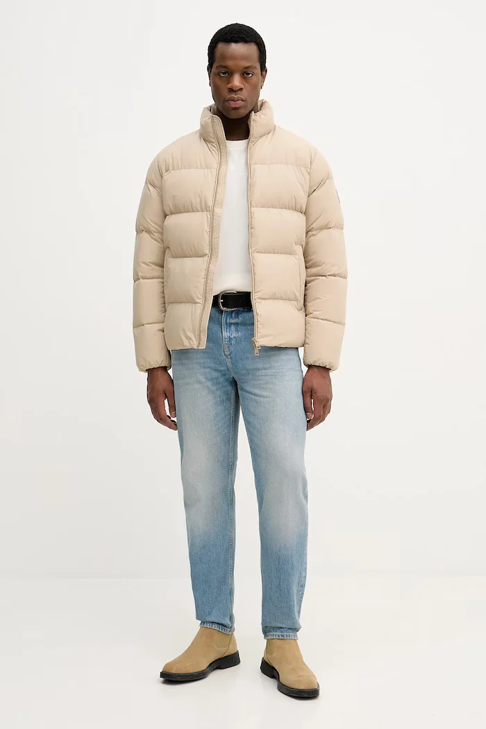 Tommy Hilfiger Пухено яке в бежово зимен модел MW0MW40615