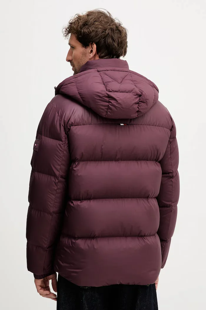 Tommy Hilfiger Пухено яке в бордо зимен модел MW0MW40613