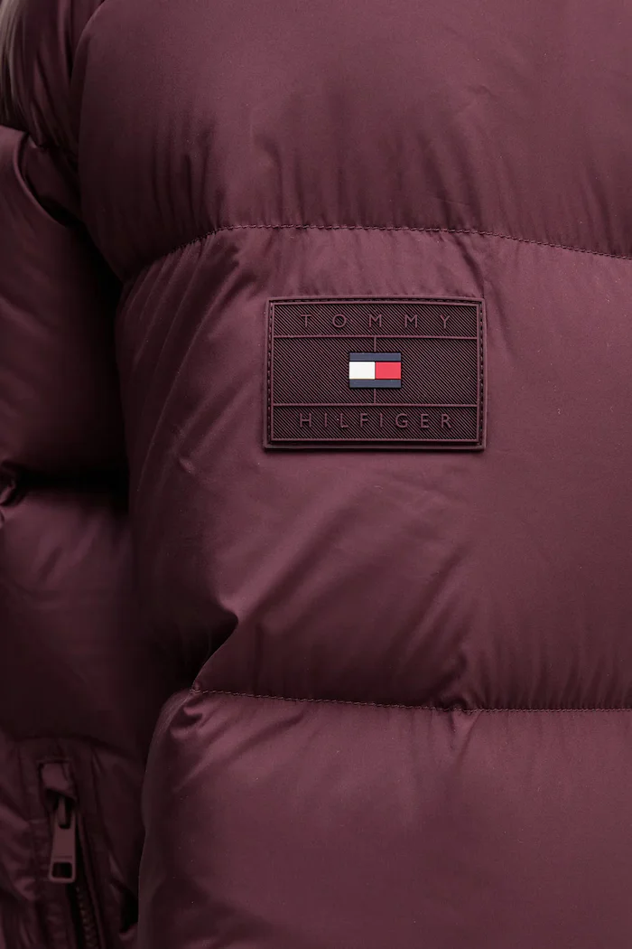 Tommy Hilfiger Пухено яке в бордо зимен модел MW0MW40613