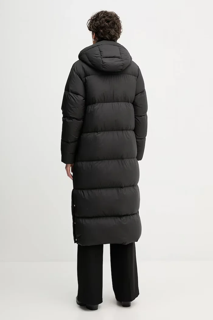 Tommy Hilfiger Пухено яке в черно зимен модел WW0WW46536