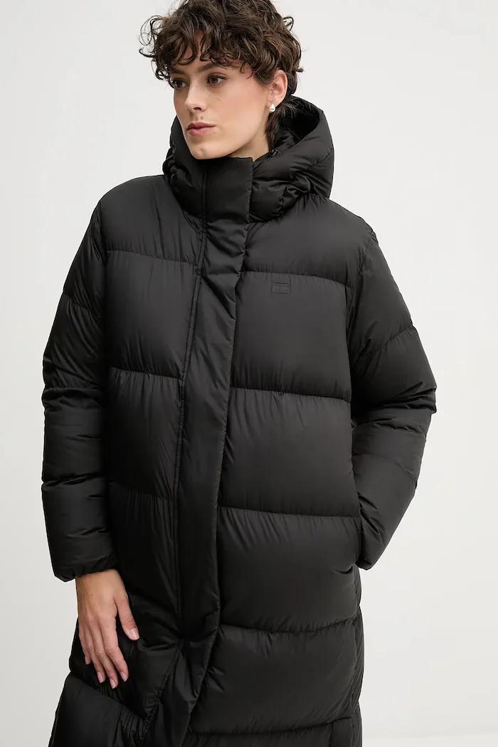 Tommy Hilfiger Пухено яке в черно зимен модел WW0WW46536