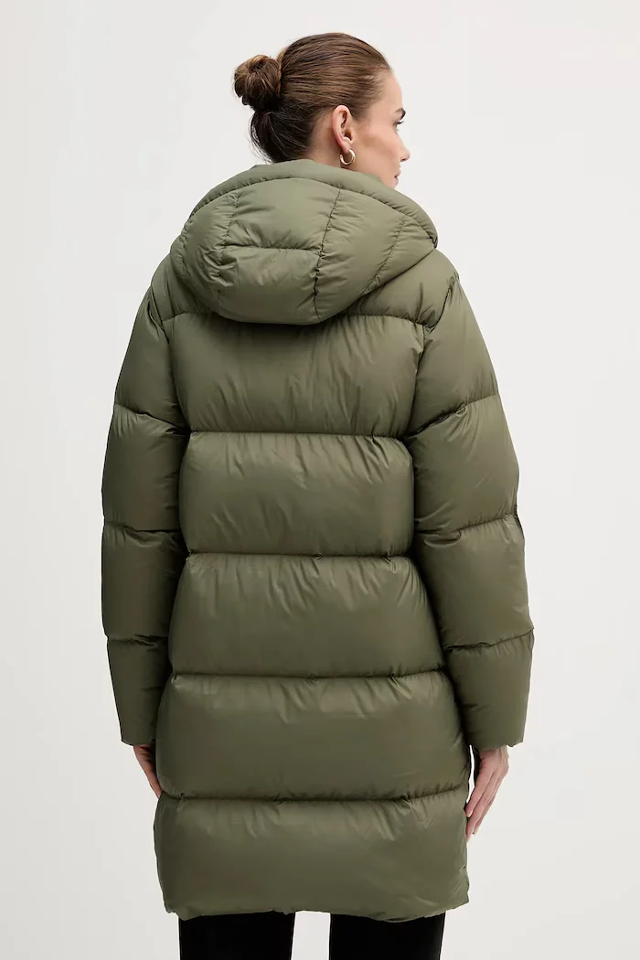 Tommy Hilfiger Пухено яке в зелено зимен модел WW0WW46535