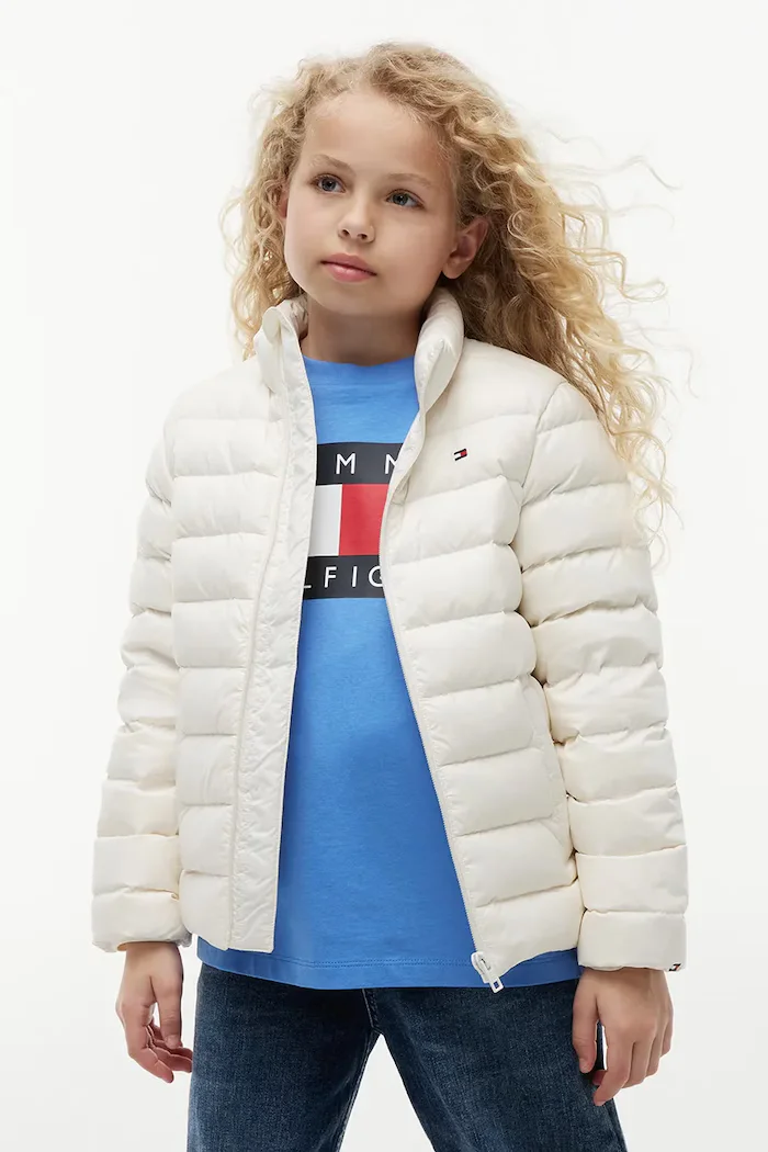 Tommy Hilfiger пухено яке за деца бяло KS0KS00652