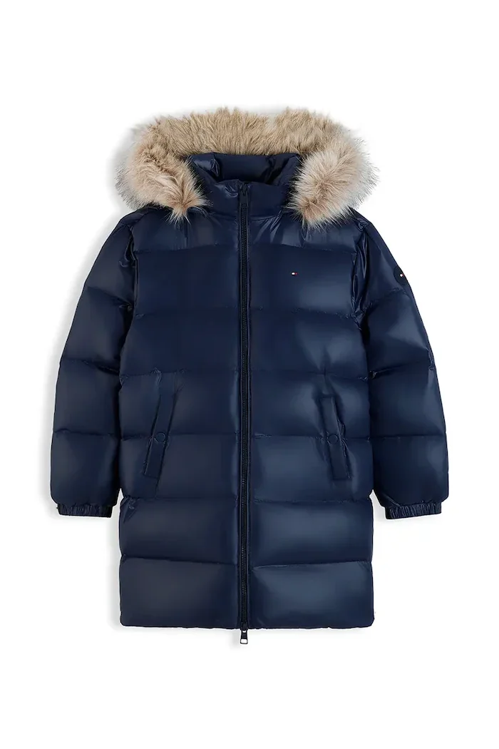 Tommy Hilfiger пухено яке за деца тъмносиньо KG0KG09674