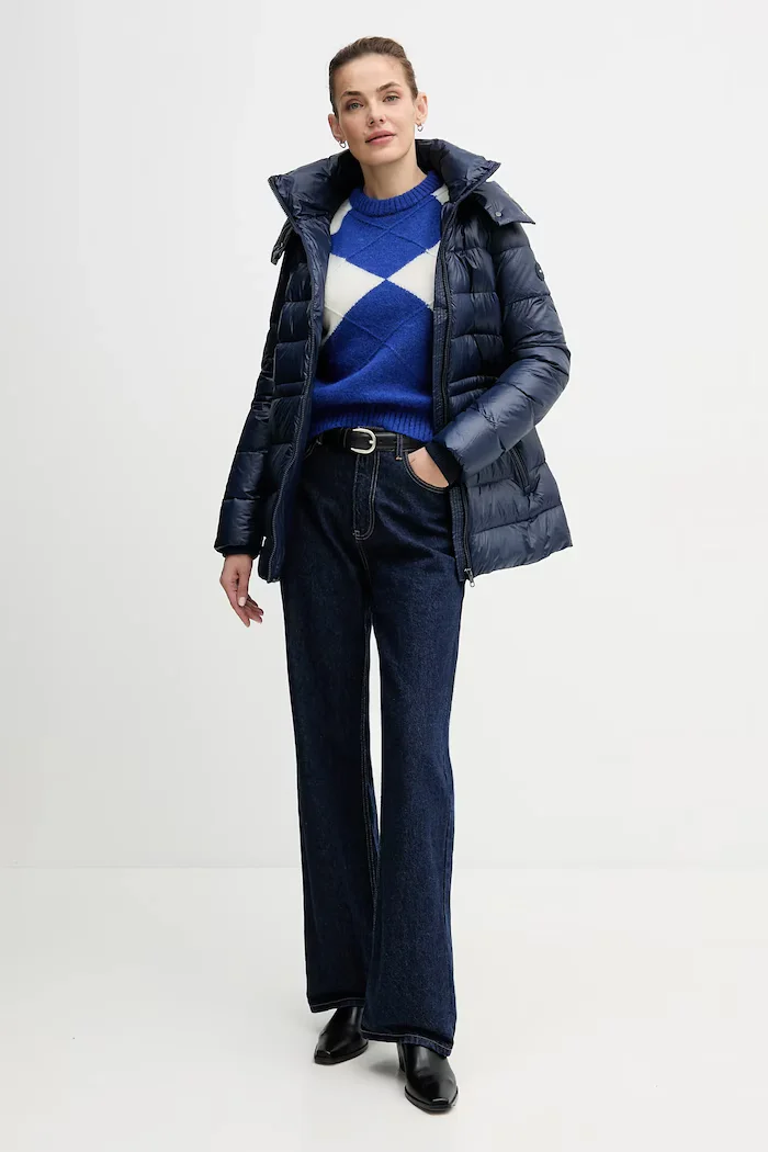 Tommy Hilfiger Пуловер от алпака в синьо WW0WW47464