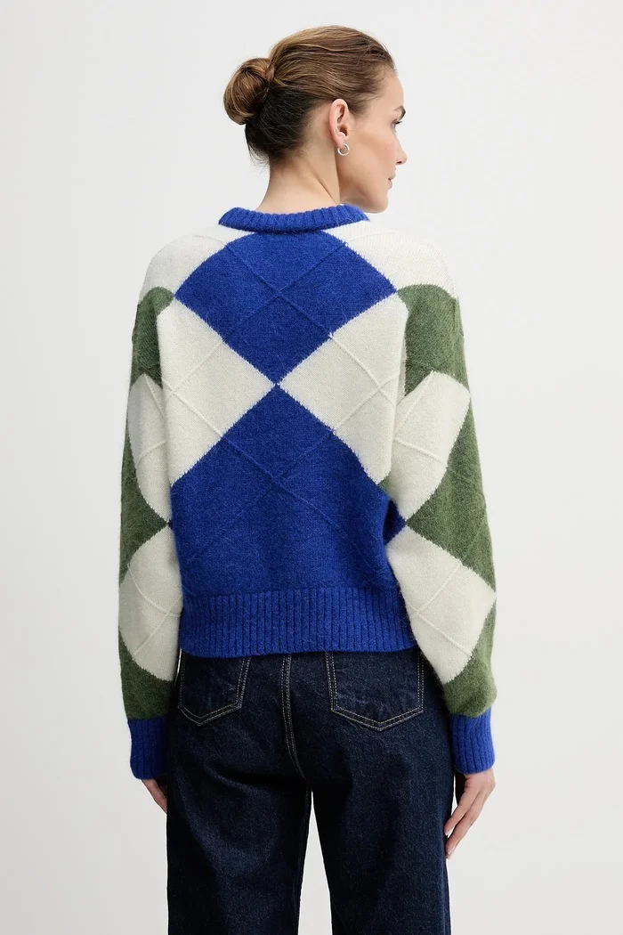 Tommy Hilfiger Пуловер от алпака в синьо WW0WW47464