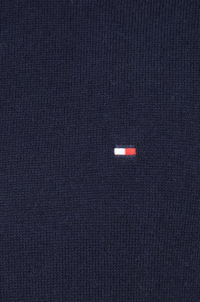 Tommy Hilfiger Пуловер с кашмир мъжки в тъмносиньо от лека материя
