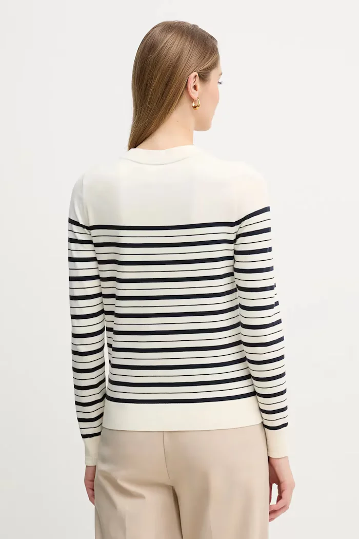 Tommy Hilfiger Пуловер в тъмносиньо от лека материя WW0WW44984