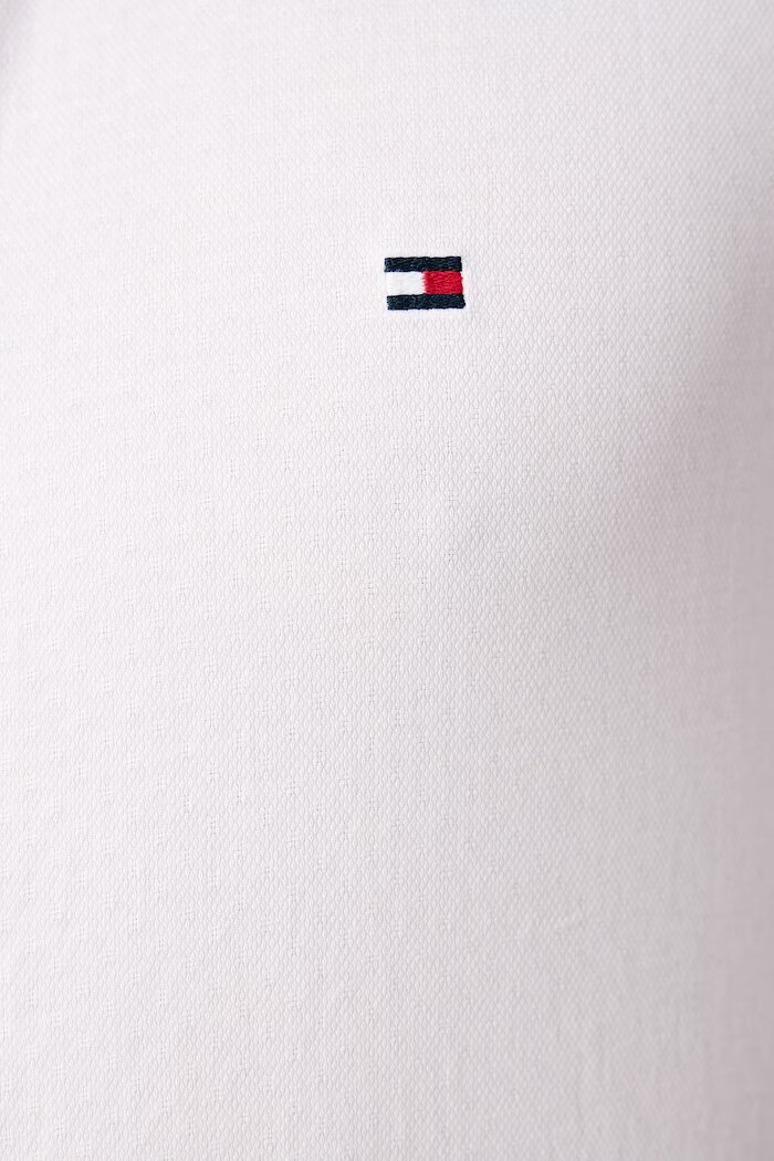 Tommy Hilfiger риза мъжка от памук бяла MW0MW44570