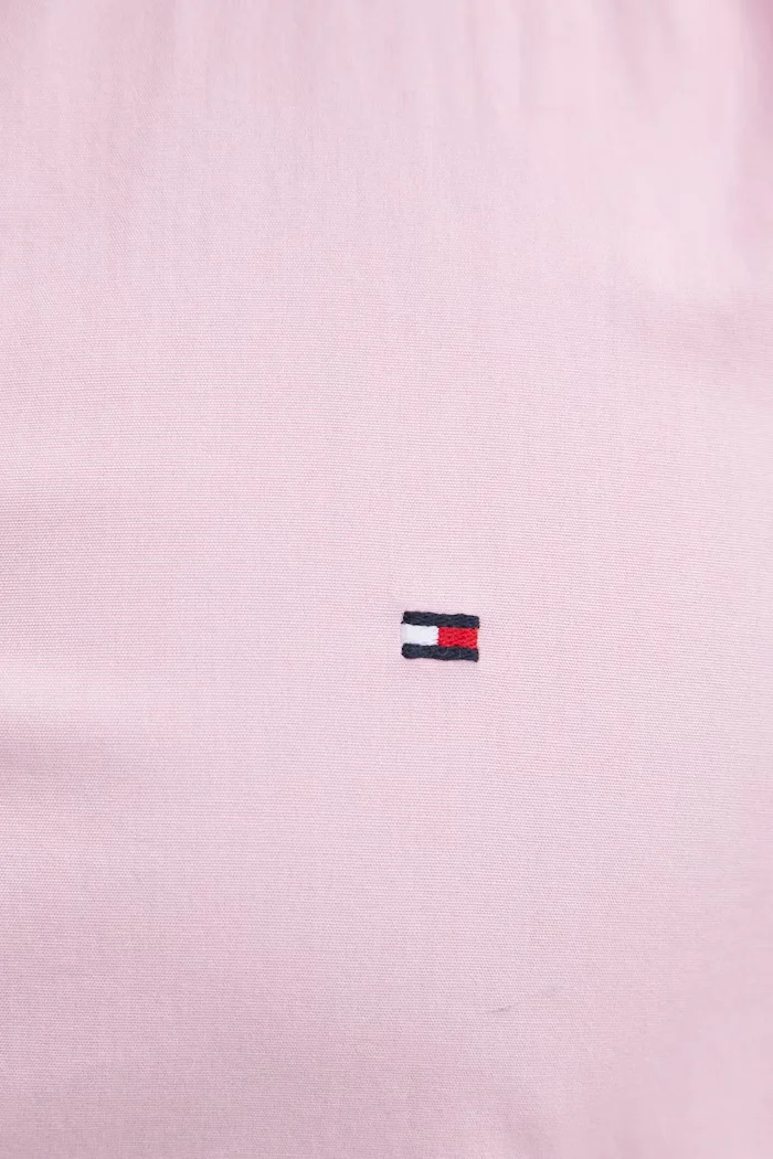 Tommy Hilfiger риза мъжка от памук розова MW0MW37550
