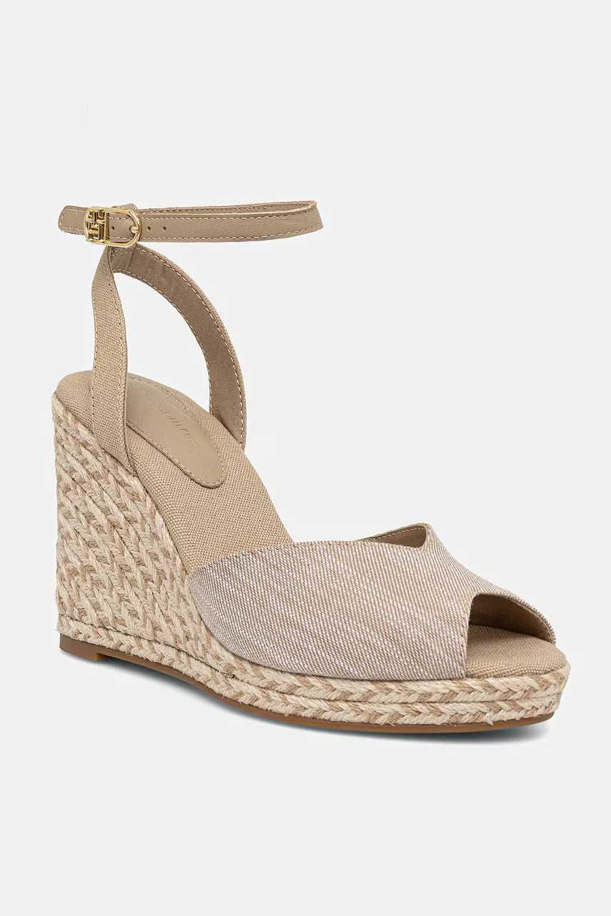 Tommy Hilfiger Сандали CHAMBRAY HIGH WEDGE ESPADRILLE