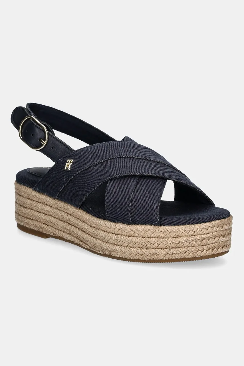 Tommy Hilfiger Сандали DENIM ESPADRILLE PLATFORM SANDAL