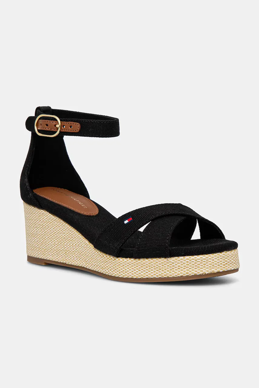 Tommy Hilfiger Сандали FLAG CRISS-CROS MID WEDGE ESPAD