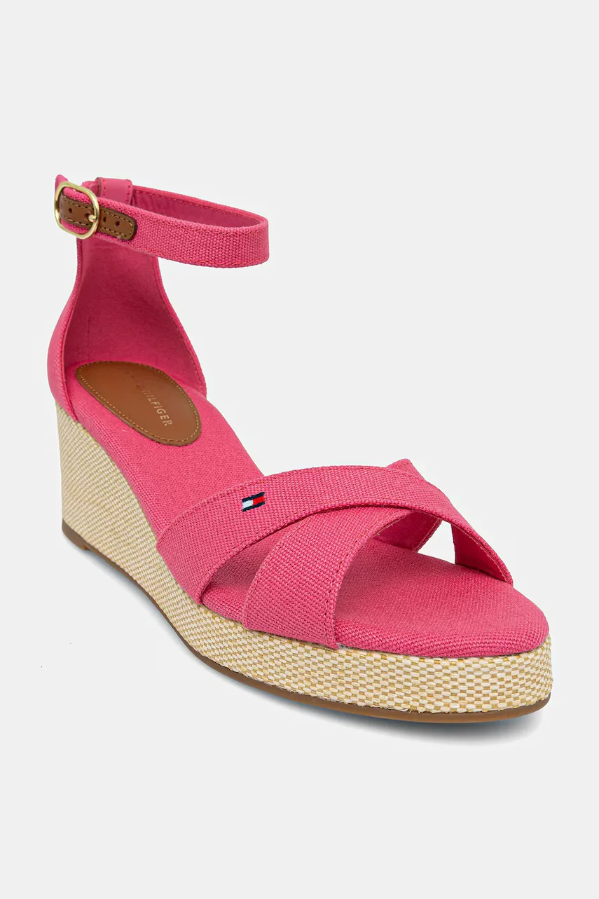 Tommy Hilfiger Сандали FLAG CRISS-CROS MID WEDGE ESPAD