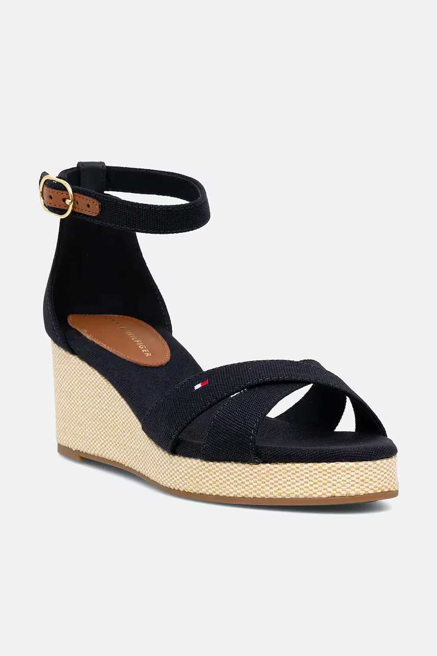 Tommy Hilfiger Сандали FLAG CRISS-CROS MID WEDGE ESPAD