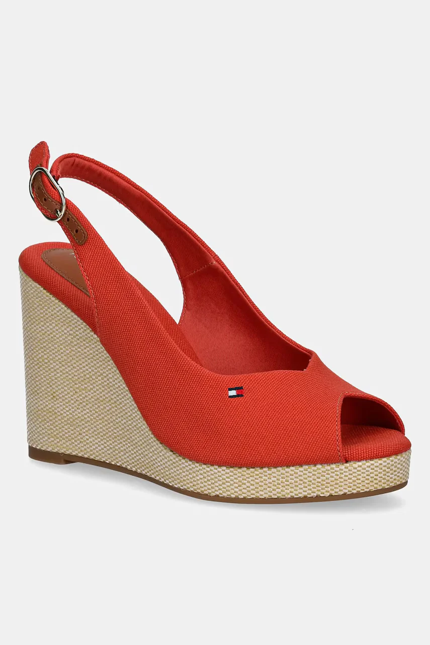 Tommy Hilfiger Сандали FLAG HIGH WEDGE ESPAD SLINGBACK