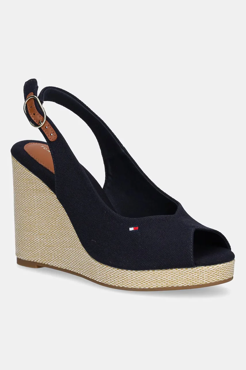 Tommy Hilfiger Сандали FLAG HIGH WEDGE ESPAD SLINGBACK
