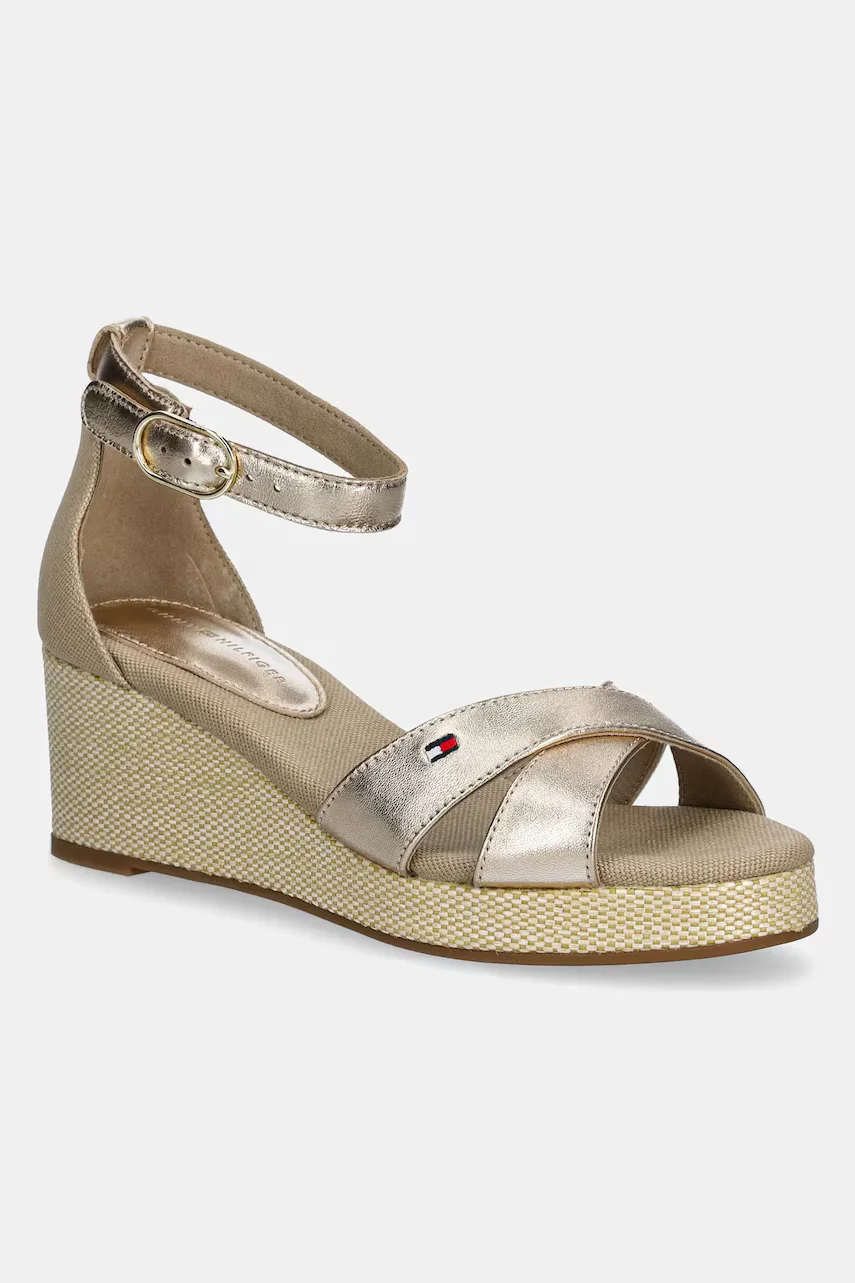 Tommy Hilfiger Сандали FLAG METALLIC MID WEDGE ESPAD