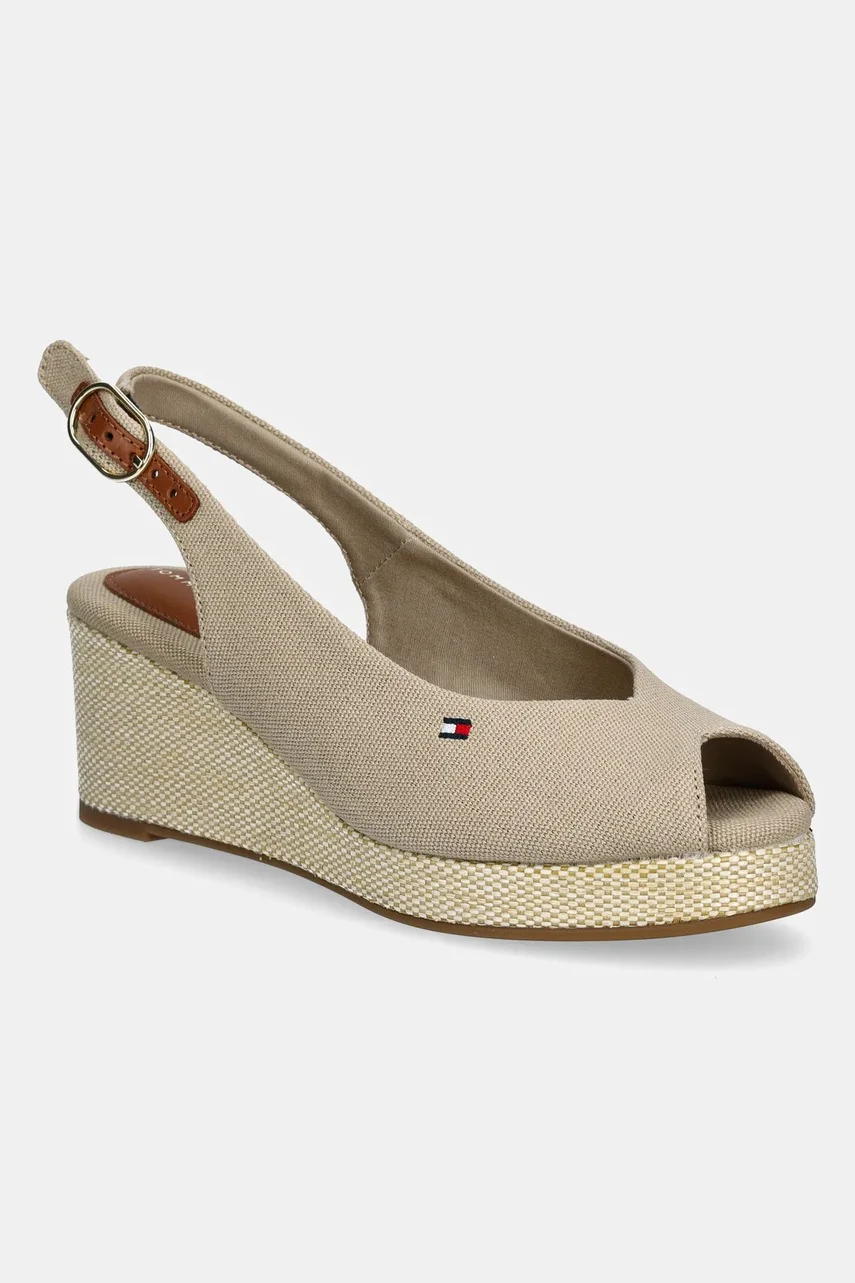 Tommy Hilfiger Сандали FLAG MID WEDGE ESPAD SLINGBACK