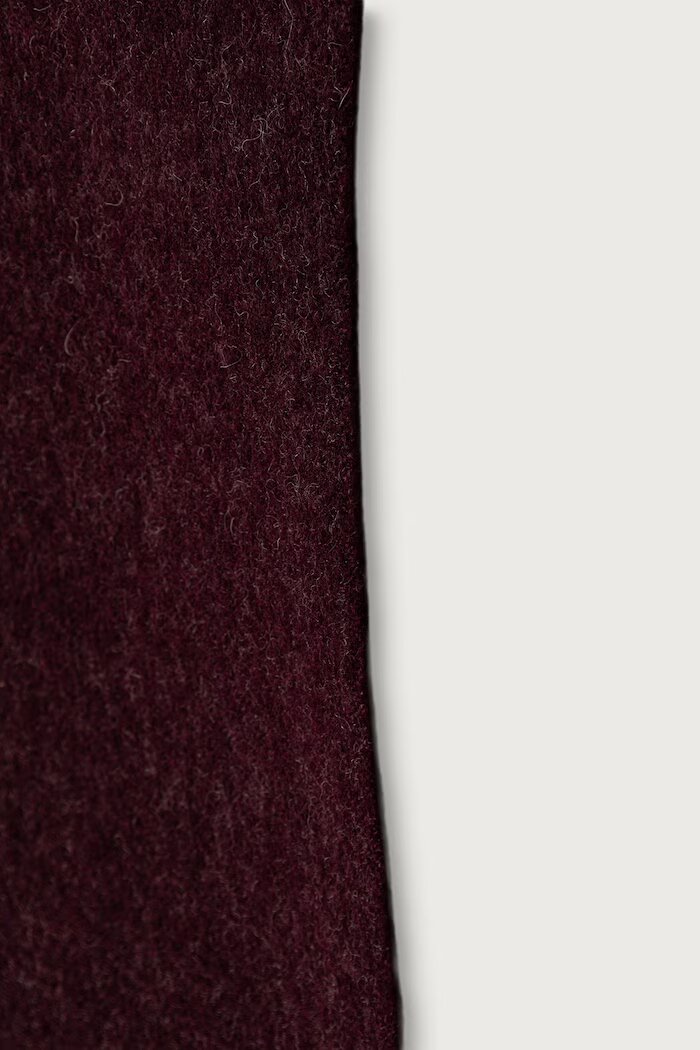 Tommy Hilfiger шал дамски от вълна бордо AW0AW19121
