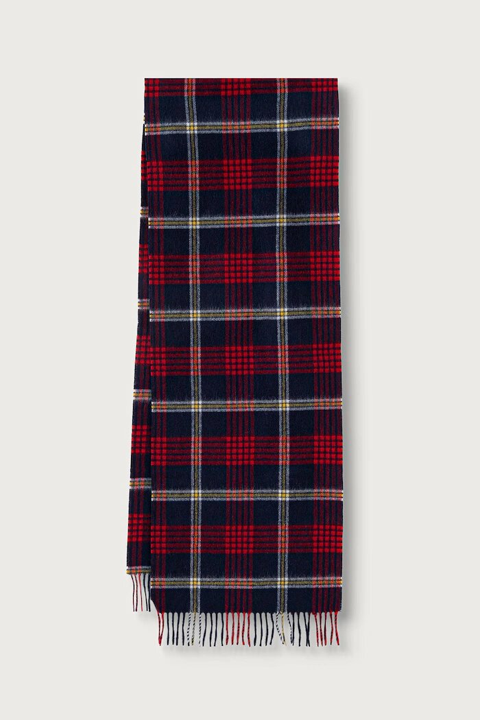 Tommy Hilfiger шал мъжки от вълна бордо AM0AM14577