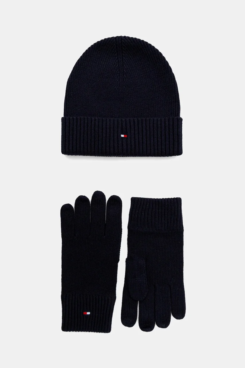 Tommy Hilfiger Шапка и ръкавици с кашмир (2 броя)